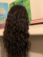 Extensiones de pelo ondulado brasileño, mechones con cierre Frontal, Color Natural, 3 o 4 mechones