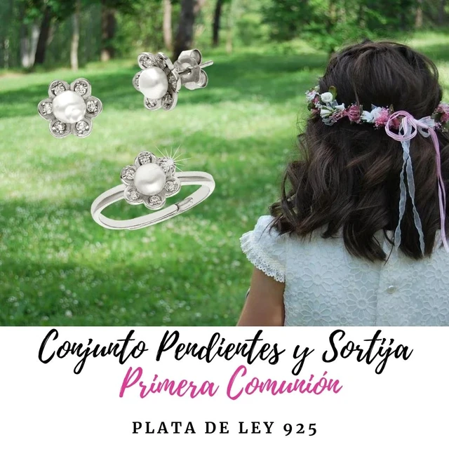 Anillo Niña Circonitas Plata