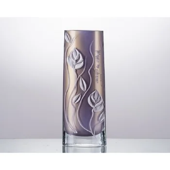 

QUALITY TURKISH and ITALIAN DESIGN - PORIO AHD-39150 FLOWER MOTIF DESIGN LILY COLOUR CYLINDER VASE - 40 CM - INCLUDED CARGO