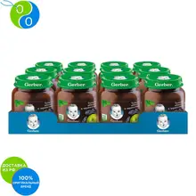 Гербер Пюре яблоко- чернослив 130г 12 шт