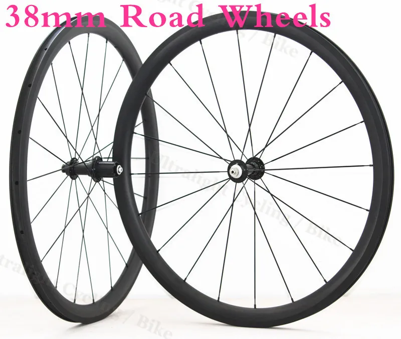Велосипед-обода-наборы обода колеса Clincher Carbon Road 45 мм 700C 50 мм полный 38 мм 25mm-width-u-shaped-велосипед колесная