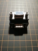 Convertor-Monitor Connector DB15 D-Sub Male-To-Female Extender 90-Degree VGA AQJG 15pin