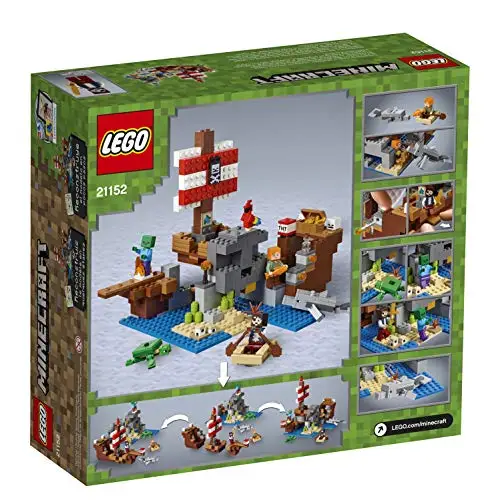 LEGO Minecraft-pirate ship Adventure, construction toy and adventures at sea (21152) LEGO Minecraft-pirate ship Adventure, construction toy and adventures at sea (21152)