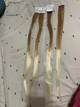 AOSI-extensiones de cabello sintético para mujer y niña, mechones de pelo largo, liso, de colores, con pinza de una pieza, color rosa arcoíris