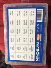Ninejin-Juego de tornillos de cabeza hexagonal, 880 uds, M2, M3, M4, M5, acero inoxidable, hexagonal, cabezal redondo plano, surtido de Kit de tornillos