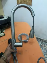 Kitchen Faucet Mixer Tap Sprayer-Head Tap-Stream Brushed Nickel Spout Chrome/black Rozin