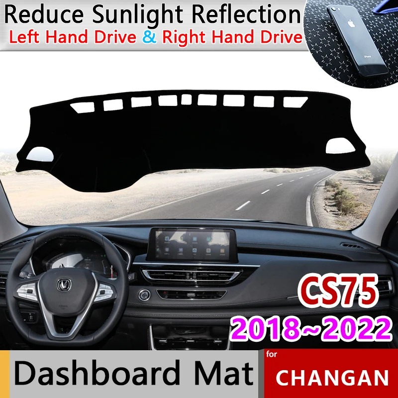 

Dashboard Cover Board Mat Carpet Pad for Changan CS75 2018~2022 2019 2020 Sunshade Protect Leather Cushion Non-slip Accessories