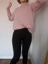 Hirsion-suéter holgado de gran tamaño para mujer, jersey básico de punto elegante, cuello redondo, suave, de Cachemira, para invierno, 2020