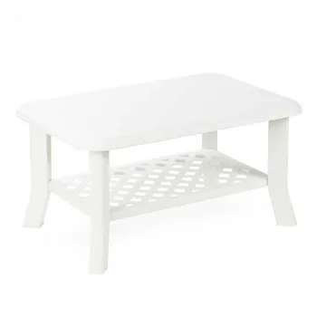 

White Niso resin coffee table 90x60x46cm Progarden