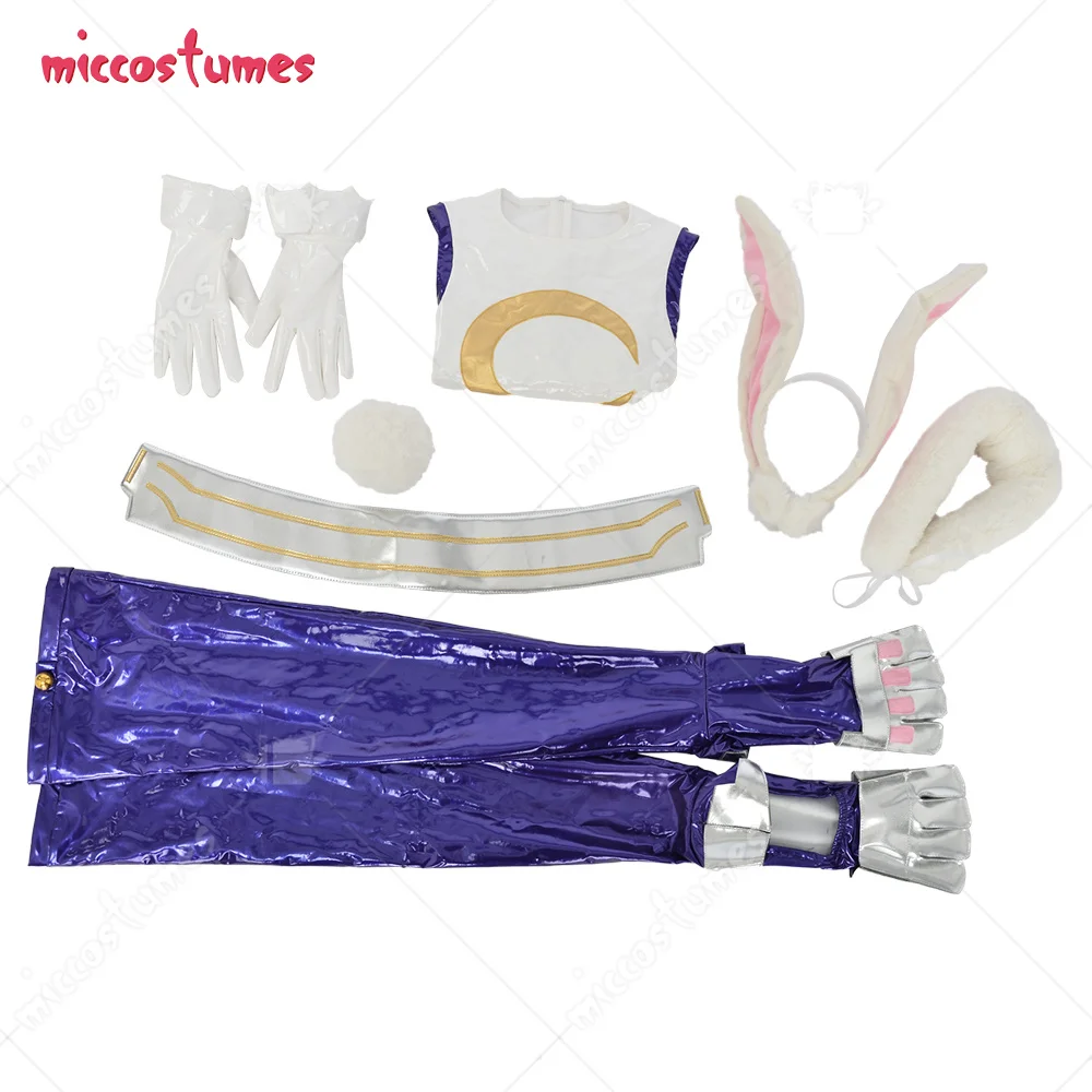 ミクコスチューム-女性のアニメミルコウサギヒーローコスプレ衣装、PU
