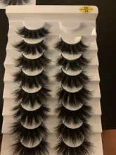 5/8 pares 3D visón pestañas 20mm pestañas 3D de pestañas falsas naturales NATURALES DE Pestaña de visón extensión belleza maquillaje pestañas