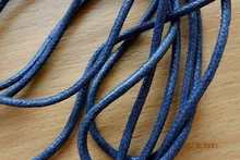 1 un par de cuero cordones de algodón encerado los cordones de los zapatos ronda los cordones de los zapatos de cordones de cuero para zapatos cuerdas