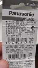 10 unids/lote PANASONIC Original LR44 A76 1,5 V pilas alcalinas AG13 SR1154 357 batería de botón 0% Hg para la calculadora