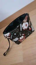 Estuche de maquillaje grande e informal para mujer, bolsa de maquillaje con estampado 3D de enfermera de dibujos animados, de viaje, a la moda, de cuero Pu