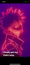 Led-Light 3d-Lamp Bedroom Decor Gift Manga Acrylic Academia Cool Dabi Anime Colorful