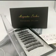 Pestañas postizas magnéticas 3D, 5 imanes, 4 pares, hechas a mano, naturales, de visón Artificial, con pinzas