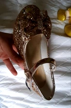 Zapatos de cuero de princesa ULKNN para niñas, zapatos de tacón alto, de tacón alto, para niñas, con nudo mariposa, azul, rosa, Plata