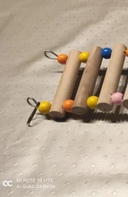 Birds Swing Wooden Bridge Ladder Climb Cockatiel Parakeet Budgie Parrot Pet Toy New