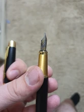 Pluma estilográfica de Metal de alta calidad, suministros de papelería para oficina y escuela, escritura, negocios, firmar, caligrafía, 1 unidad, 03923