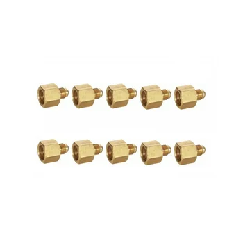 

10 reductions Threaded 1/4M x 3/8H Copper Tube Air Conditioning Cold