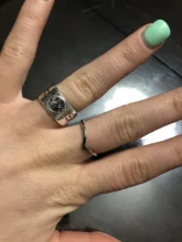 Anillo de plata de primera ley con forma de cara sonriente para mujer, sortija, plata esterlina, estilo tibetano, Vintage, gótico, dorado, gran oferta