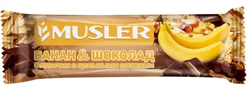 

Batonchik muesli-banana in dark glaze, Musler 30g.