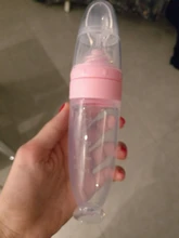 Imebaby bebé recién nacido de silicona de arroz botella de goma alimentación de bebé cuchara cuentagotas de silicona botella de alimentación cuchara botella