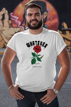 

Angemiel Wear Whatever You Want Forever White Men 'S Cotton Big Size T-Shirt