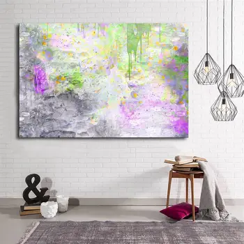 

Abstract Colorful Canvas Table