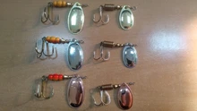 Lures Pike Bait Fishing-Lure Treble-Hooks 15g Spoon Metal Arttificial-Bass 
