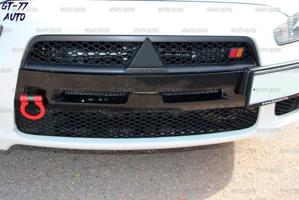 Воздуховоды в передний бампер для Mitsubishi Lancer X 2007-2010 дорестайлинг защитный литье внешний материал ABS пластик Стайлинг тюнинг