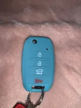 Funda de silicona para llave del coche para Kia Rio Sportage alma Sedona Optima Sorento Forte plegable titular de Control remoto funda protectora