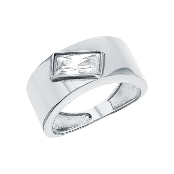 

Silver ring with cubic zirconia sunlight sample 925