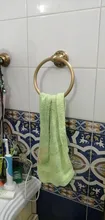 Bathroom-Towel-Holder Wall-Mounted Brass Classic Accessories13991-W Round Antique Aluminium