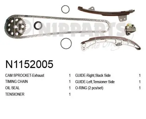 Цепь распредвала к т Toyota Yaris 1.5 NIPPARTS N1152005| |