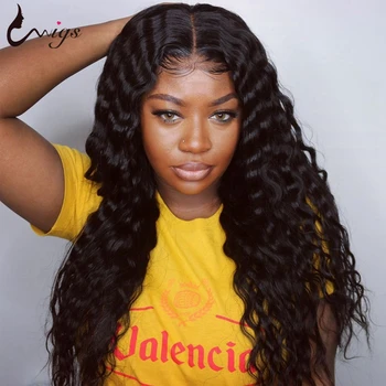 

360 Lace Frontal Wig 8-26" Brazilian Deep Wave Lace Front Wig Pre Plucked Transparent Remy Human Hair Wigs For Black Women Uwigs