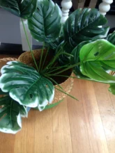 Fake-Plants Monstera-Leaves Bedroom-Decoration Living-Room Artificial Green Home Garden