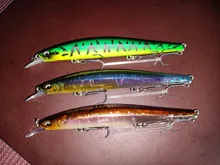 Ravenclraft-señuelo de Pesca wobblers 113SF 12,2g, pececillo flotante lento, Jerkbait, labio poligonal, gancho triple para trucha de lubina