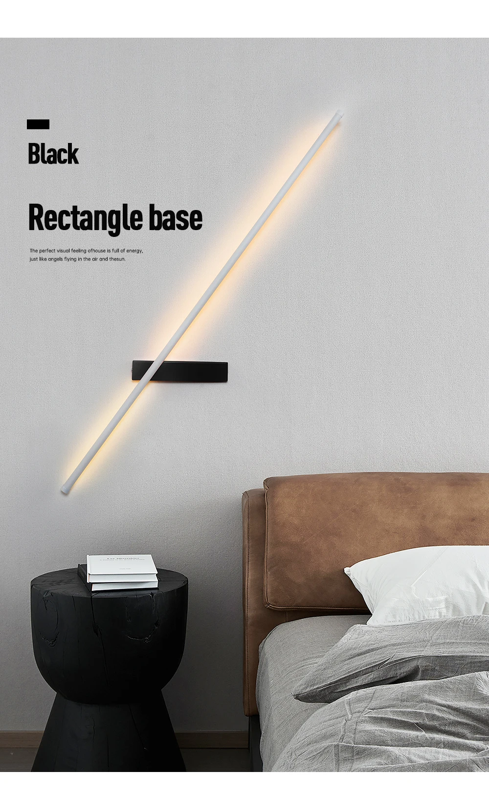 Rotatable led parede luz decoração da lâmpada