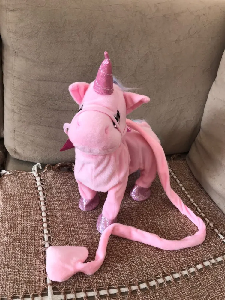 plush walking unicorn