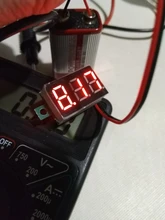 Mini Módulo de pantalla LED Digital, bricolaje, rojo y azul, voltímetro de DC2.5V-32V DC0-100V, medidor de contador de voltaje, Panel para motocicleta y coche