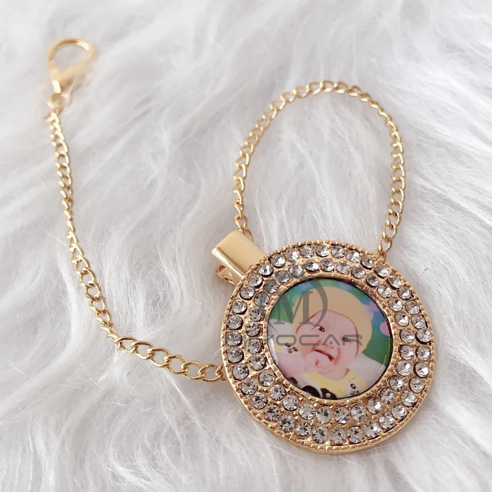 

MIYOCAR any name can make custom bling pacifier clips pacifier holders unique beautiful baby shower gift