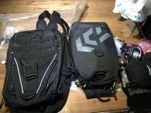 Bolsa de señuelo de pesca multifuncional, bolso de pesca impermeable, mochila de señuelo de hombro individual/doble, bolsa de carrete, correas, bolsa de aparejos de pesca