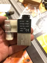 Bobina de válvula solenoide Led, 2 puertos, 2 vías, AC110V, 220V, 380V, 12V, 24V, CC, G1/8, 2V025-08, G1/4