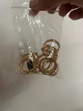 Tocona-Anillos de oro con piedras de cristal cuadradas brillantes para Mujer y hombre, Charms de estrellas geométricas, joyería para Mujer, venta al por mayor 9071