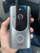 KERUI-timbre de puerta inteligente con WiFi para el hogar, timbre de puerta inalámbrico de 1.0MP y 720P, timbre de puerta IP, intercomunicador de vídeo para apartamentos y seguridad del hogar