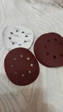 Envío gratis 10 Uds 5 pulgadas 125mm papel de lija ocho huecos disco arena hojas Grit 60-2000 gancho y bucle de disco de lijado polaco