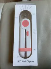 Gato cortador de uñas para perros clavo Clipper de corte de máquina de belleza tijeras iluminación LED cachorro gatito garra de acicalamiento uñas Trimmer