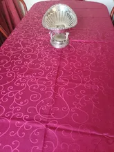 Checked Tablecloth Jacquard Rectangular Flower Hotel-Decoration Banquet Round Wedding