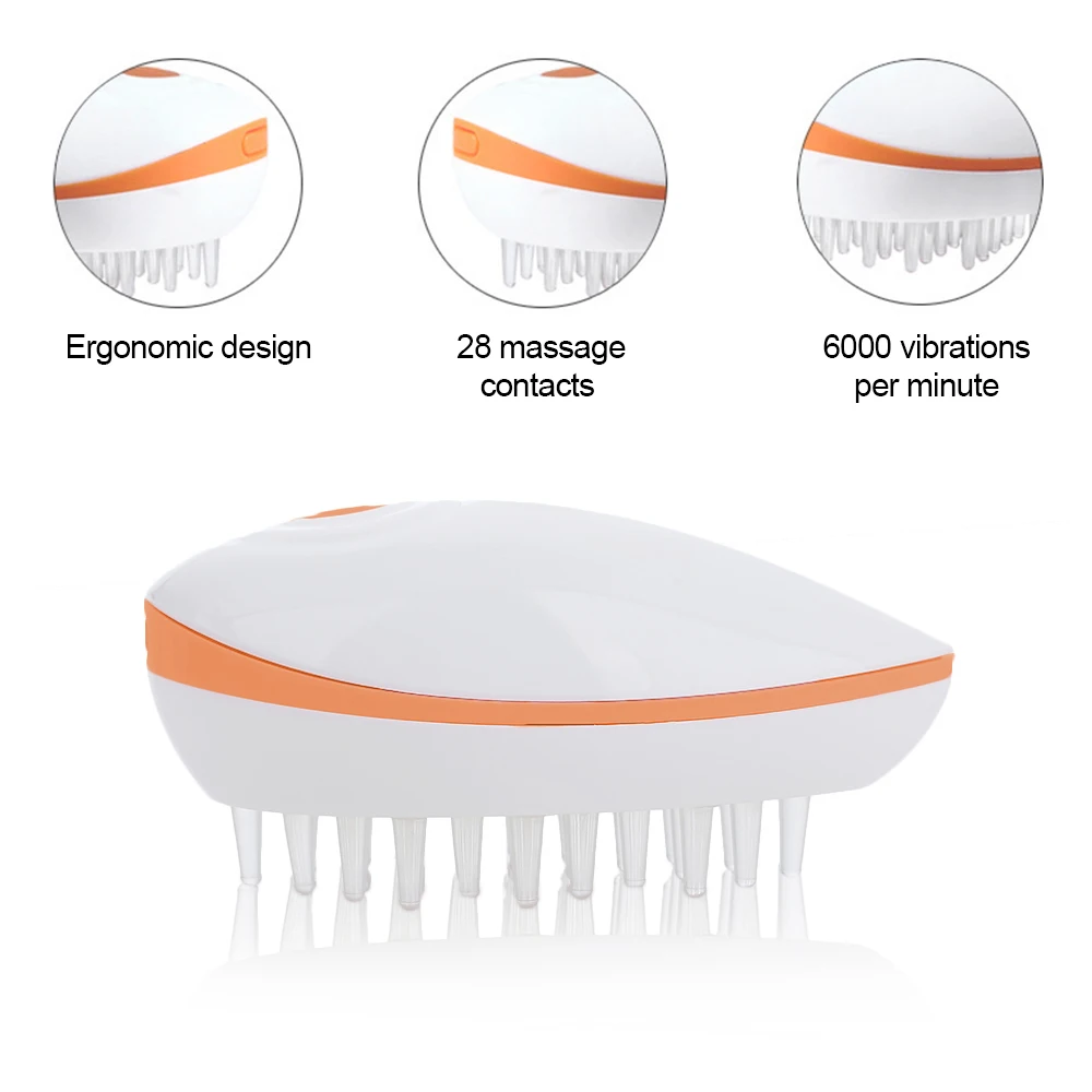 Мини расческа для волос электрическая Массажная щетка портативная ионная